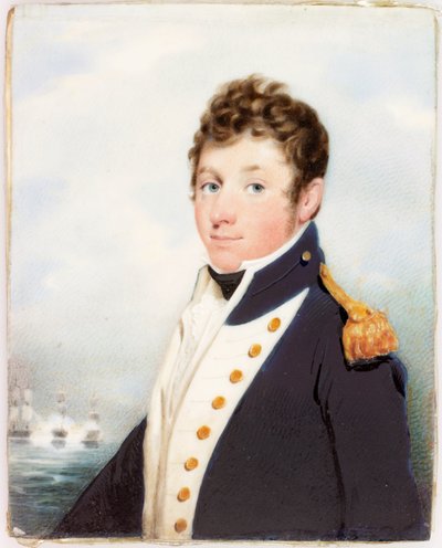 Portrait of Lieutenant Granville Thompson R.N. by English School